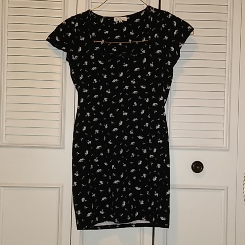 Floral print bodycon dress